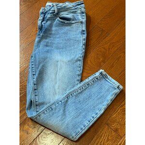 Judy Blue Women's Light Wash Skinny Fit Stretch Denim Jeans Yoke Front 15/32